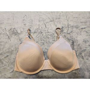 Warner's Smooth FX Floral-Mesh Contour Bra RF2801A Size 34D Beige